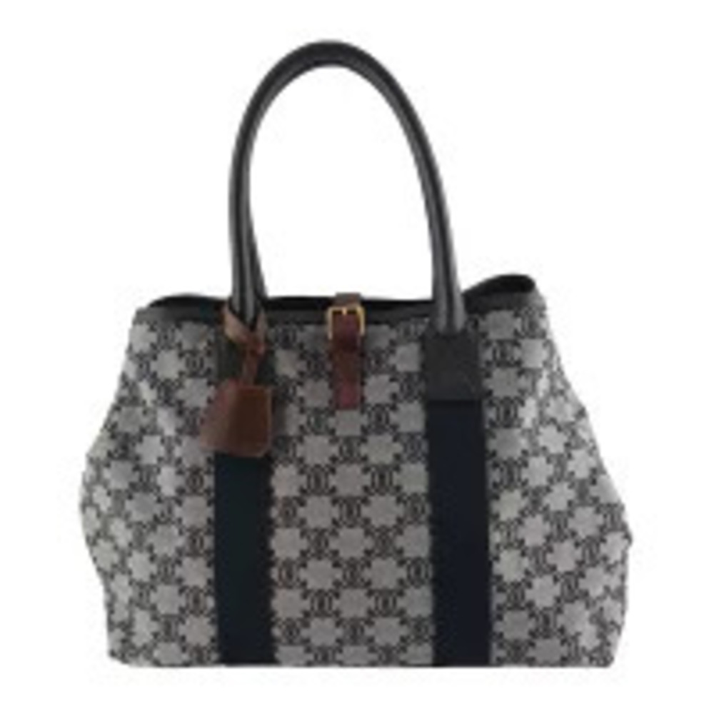 Celine Macadam tote bag Navy Blue canvas